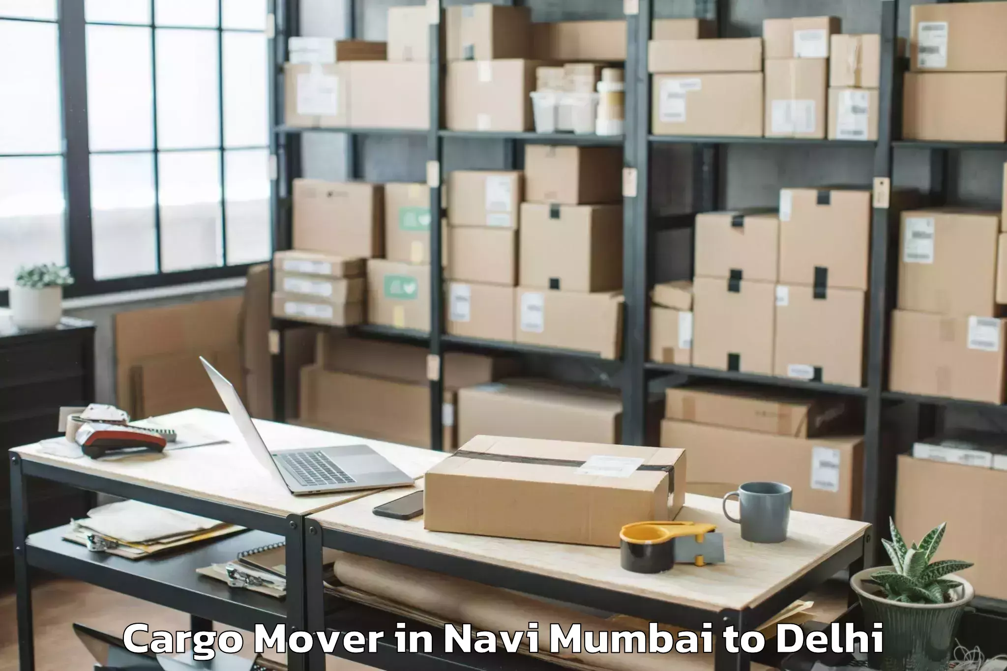 Book Navi Mumbai to Aggarwal City Mall Pitampura Cargo Mover Online